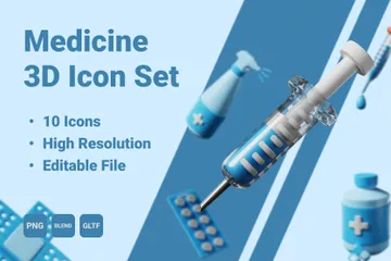 Medicine 3D Icon Pack