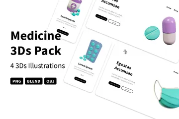 Medicine 3D Icon Pack