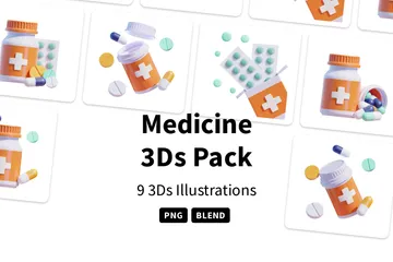 Medicine 3D Icon Pack