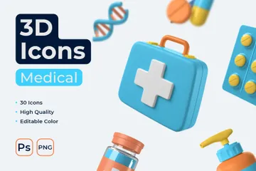 Médico Paquete de Illustration 3D