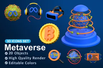 Metaversum 3D Icon Pack