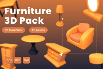 Muebles Paquete de Icon 3D