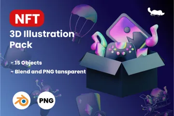 NFT Paquete de Illustration 3D