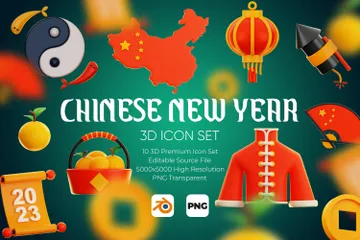 Nouvel An chinois Pack 3D Icon