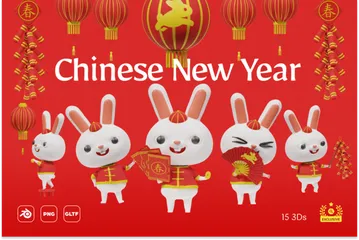 Nouvel An chinois Pack 3D Icon