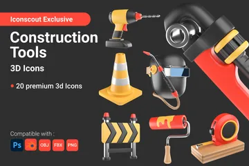 Outils de construction Pack 3D Icon