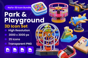 Park & Playground 3D Icon Pack