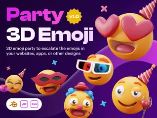 Party 3D Icon Pack