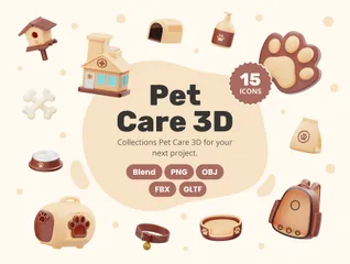 Pet Care 3D Icon Pack