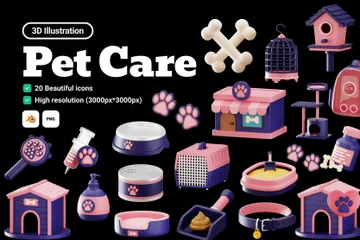 Pet Care 3D Icon Pack