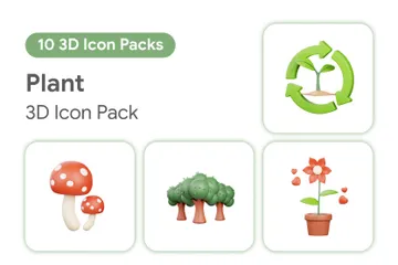 植物 3D Iconパック