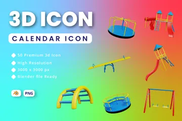 Playground 3D Illustration Pack