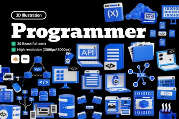 Programmer 3D Icon Pack