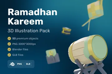 Ramadan Kareem 3D Icon Pack