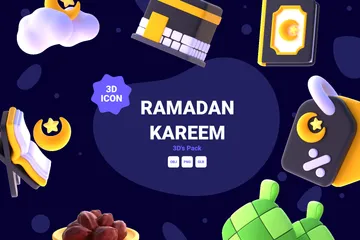 Ramadan Kareem 3D Icon Pack