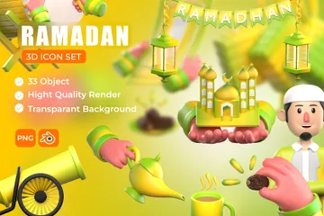 Ramadan Kareem 3D Icon Pack