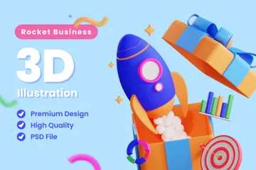 Rocket Business Vol 1 3D Illustration Pack