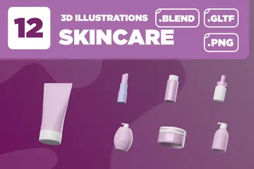 Skincare Ver. 01 3D Icon Pack