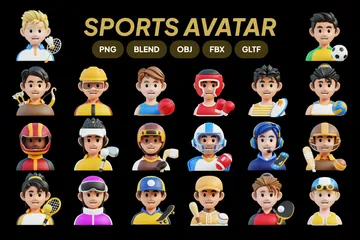 Sport-Avatar 3D Icon Pack