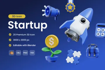 Startup 3D Icon Pack