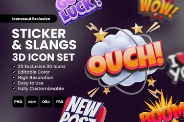 Sticker & Slangs 3D Sticker Pack