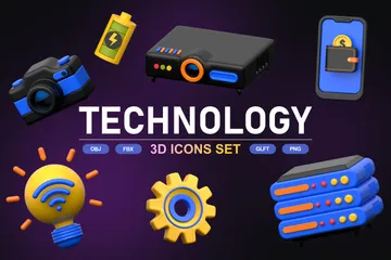 Technologie 3D Icon Pack