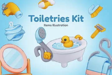 Toiletries Kit 3D Icon Pack