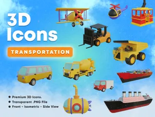 Transport 3D Illustration Pack