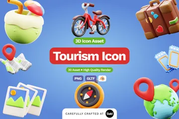 Turismo Paquete de Icon 3D