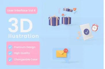 User Interface 3D Icon Pack