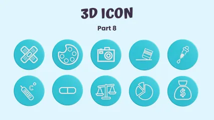 User Interface Part 8 3D Icon Pack