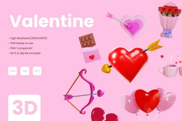 Valentine 3D Icon Pack