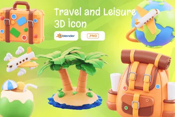 Voyages et loisirs Pack 3D Icon