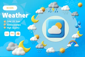 Weather 3D Icon Pack