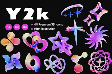 Y2K Paquete de Icon 3D