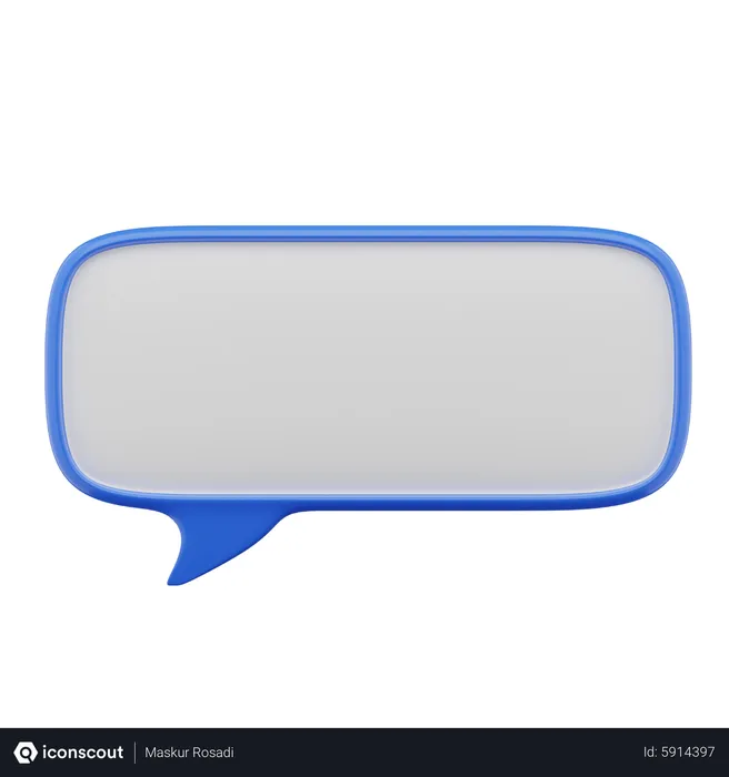 Free Chat Bubble  3D Icon