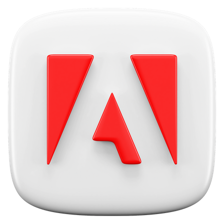 Free Adobe  3D Icon