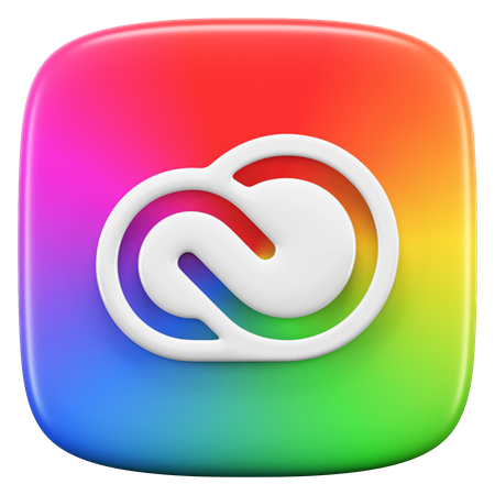 Free Adobe Creative Cloud  3D Icon