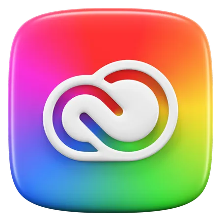 Free Adobe Creative Cloud  3D Icon