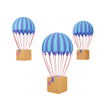 Free Air Delivery  3D Illustration