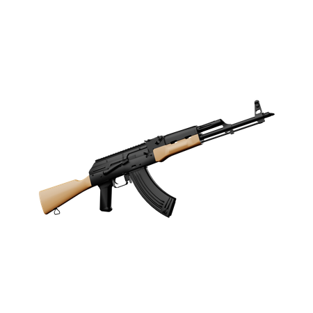 Free Ak 47  3D Illustration