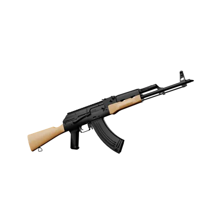 Free Ak 47  3D Illustration