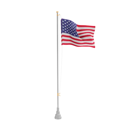 Free America  3D Flag