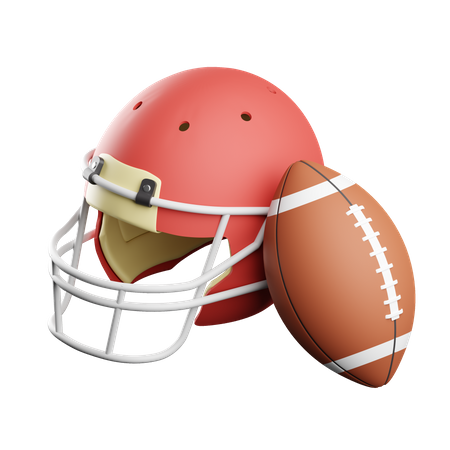 Free American Football  3D Icon