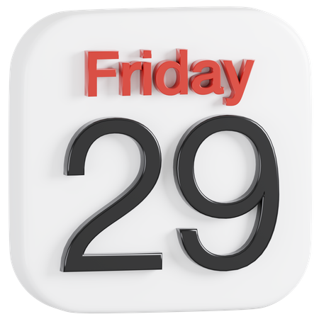 Free Apple Calendar Application  3D Icon