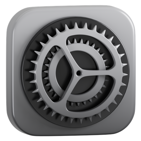 Free Apple Settings Application  3D Icon