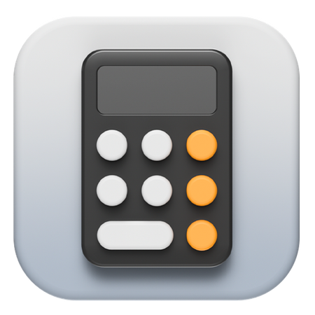 Free Calculatrice iOS  3D Logo