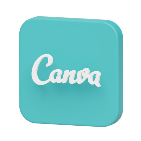 Free Canva logo  3D Logo