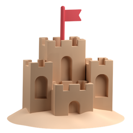 Free Castelo de Areia  3D Illustration