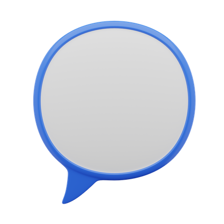 Free Chat Bubble  3D Icon